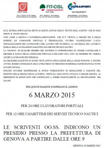 Sciopero 6 Marzo