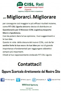 volantino questionario merci